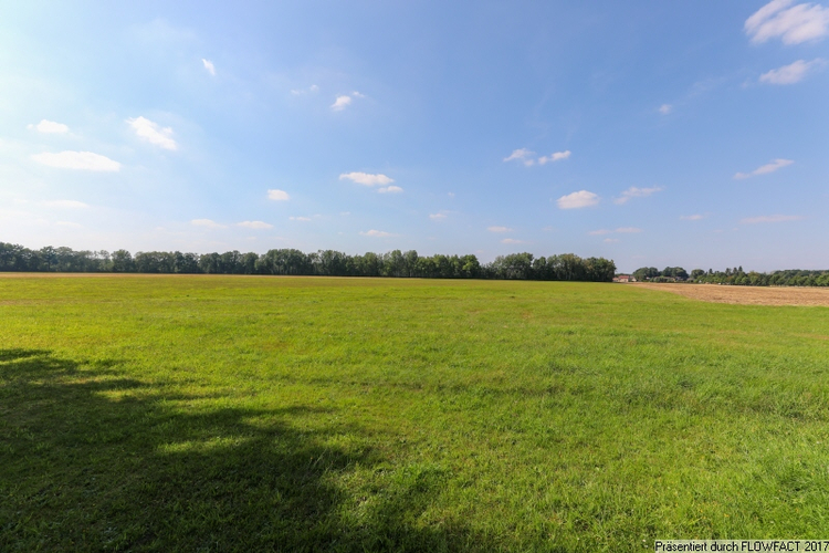 Blick auf die Landwirtschaftsflächen