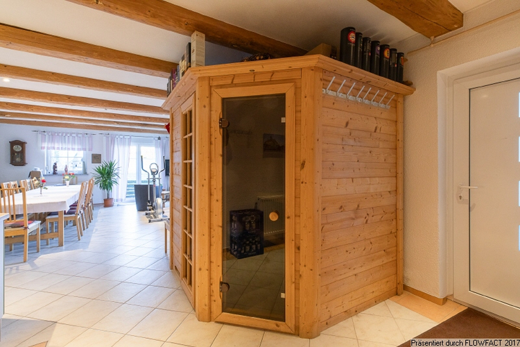 Sauna im Partyraum